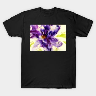 Purple Fantasy Delicate Abstract Bloom T-Shirt